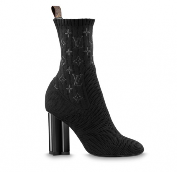 LOUIS VUITTON Silhouette Ankle Boots in schwarz